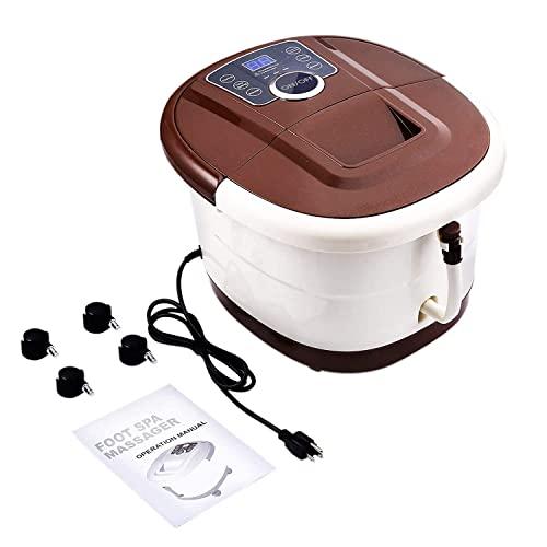 Ovitus Ovitus Foot Spa Bath Massager Motorized spa Massage Rollers with Heat Bubble Jets, Foot Bath Tub with Adjustable Temperature, Time Setting Super Large Size Pedicure Spa, Salt & Tea Tree Oil Available