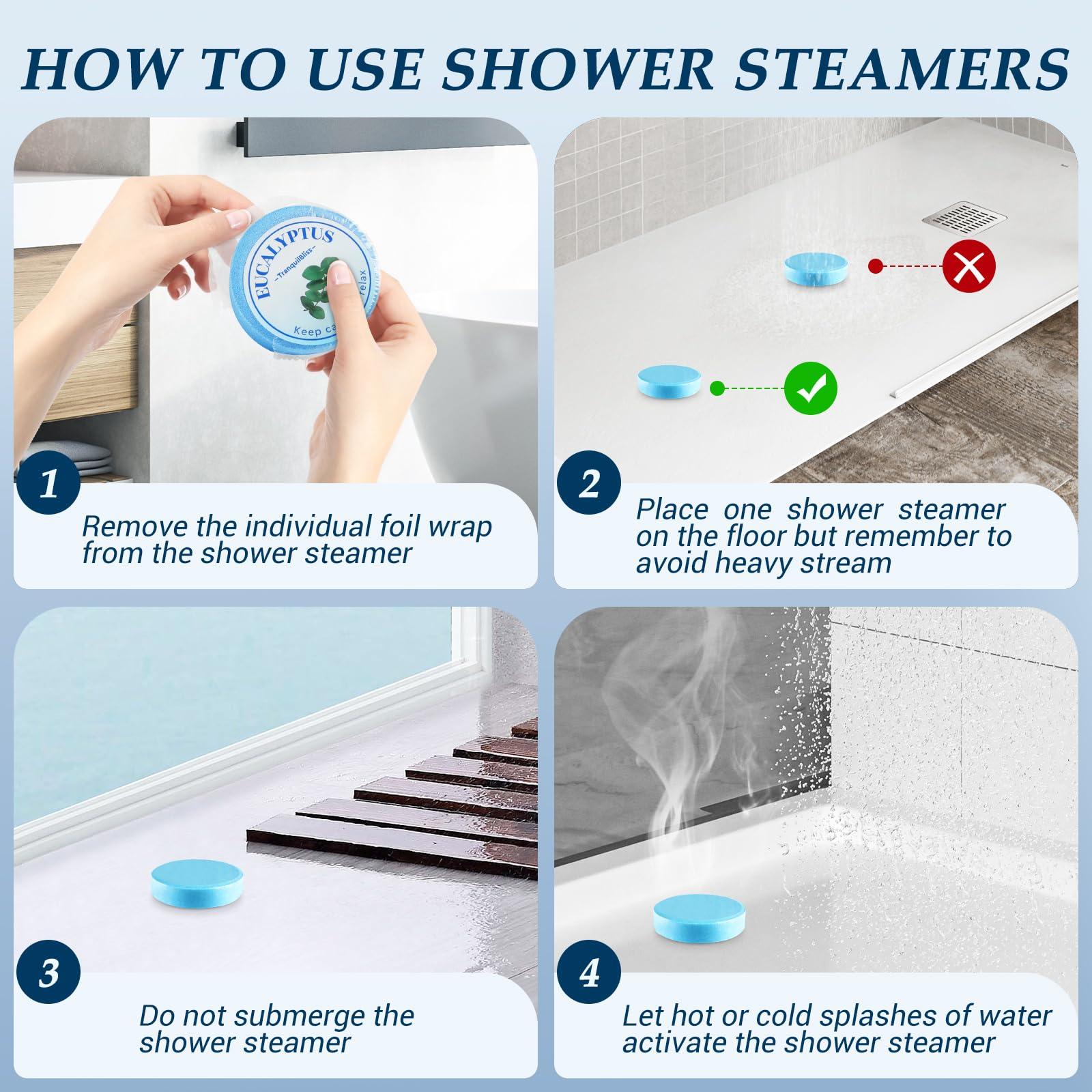 TranquilBliss TranquilBliss Shower Steamers, 18 PCS Set, Self Care Relaxation Shower Tablets with Shea Butter, Shower Bombs, Christmas Gift Ideas for Women, Men, Mother, Wife