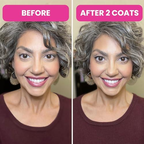 PRIME PROMETICS Prime Prometics PrimeLash Mascara for Older Women Volumizing, Incredible Length in 2 Coats Long-Stay, Zero Clumps, Hypoallergenic (Brown)