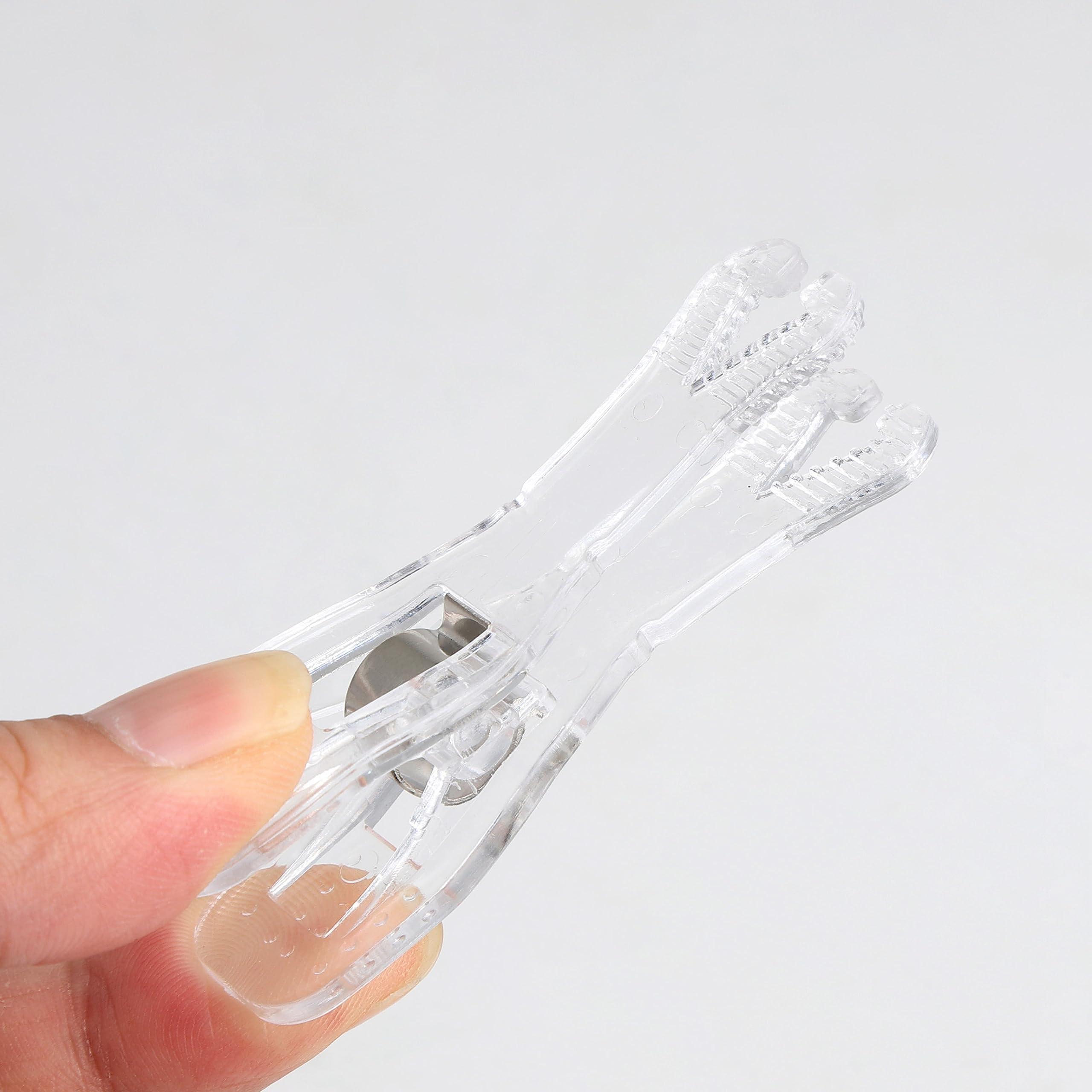 Oyaface Oyaface Body Piercing Kits Septum Clamps for Ear Nose Navel Nipple Lip Piercing Tools Piercing Supplies, 10 Pcs, Clear Round