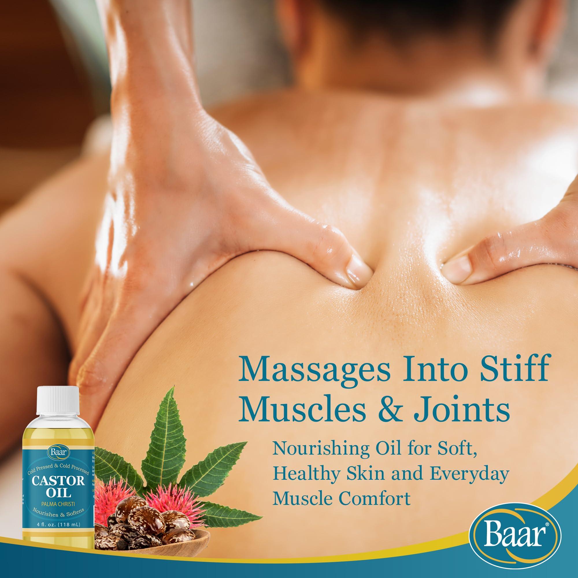Baar Baar Cold-Pressed, Cold-Processed, Hexane Free Castor Oil, 4 Ounces