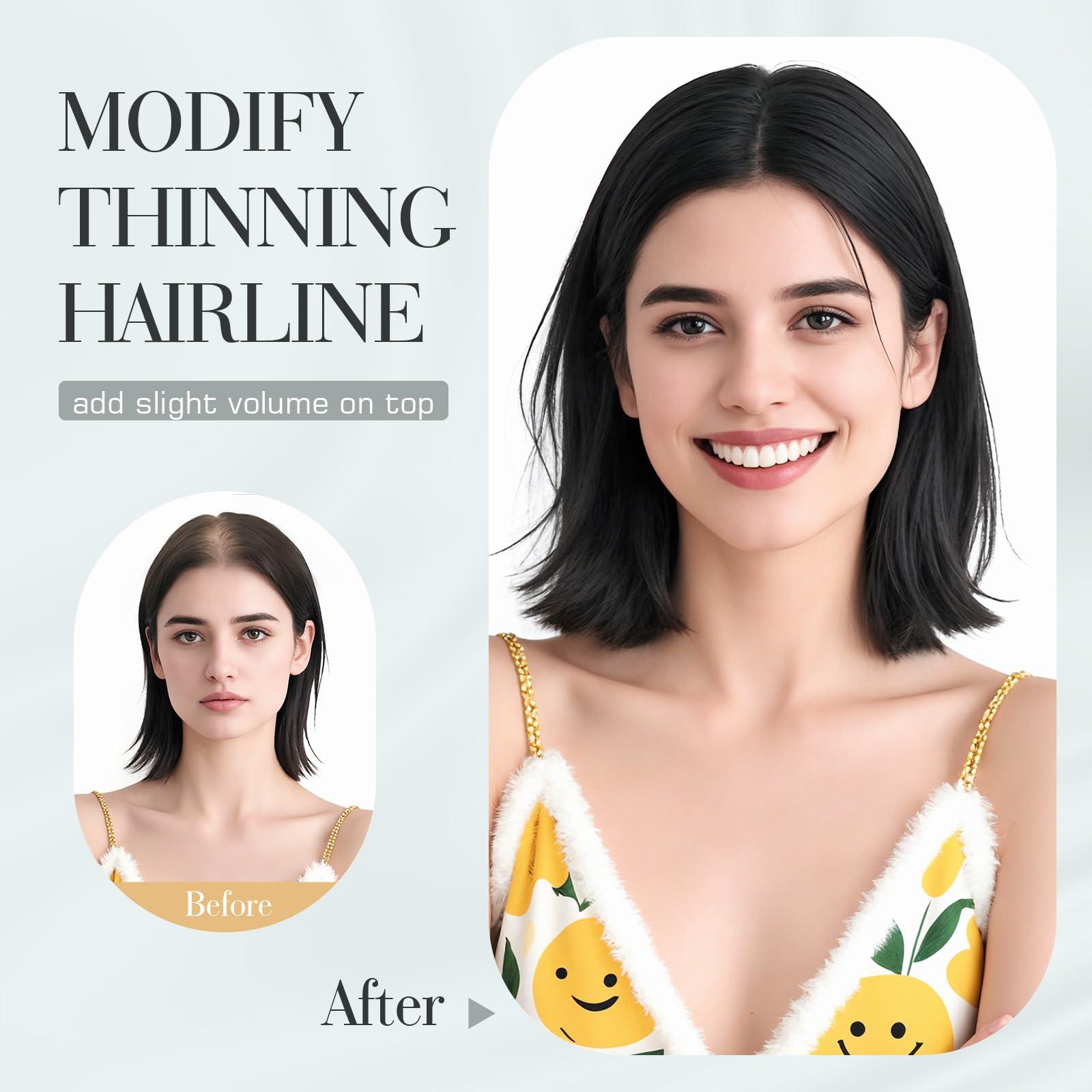 Hairro Hairro Hair Toppers For Women Real Human Hair Top Hair Pieces For Thinning Hair Short Topper Hairpiece Remy Toupee On Top Crown Topper Hair Extensions 12 Inches 41g #04 Medium Brown