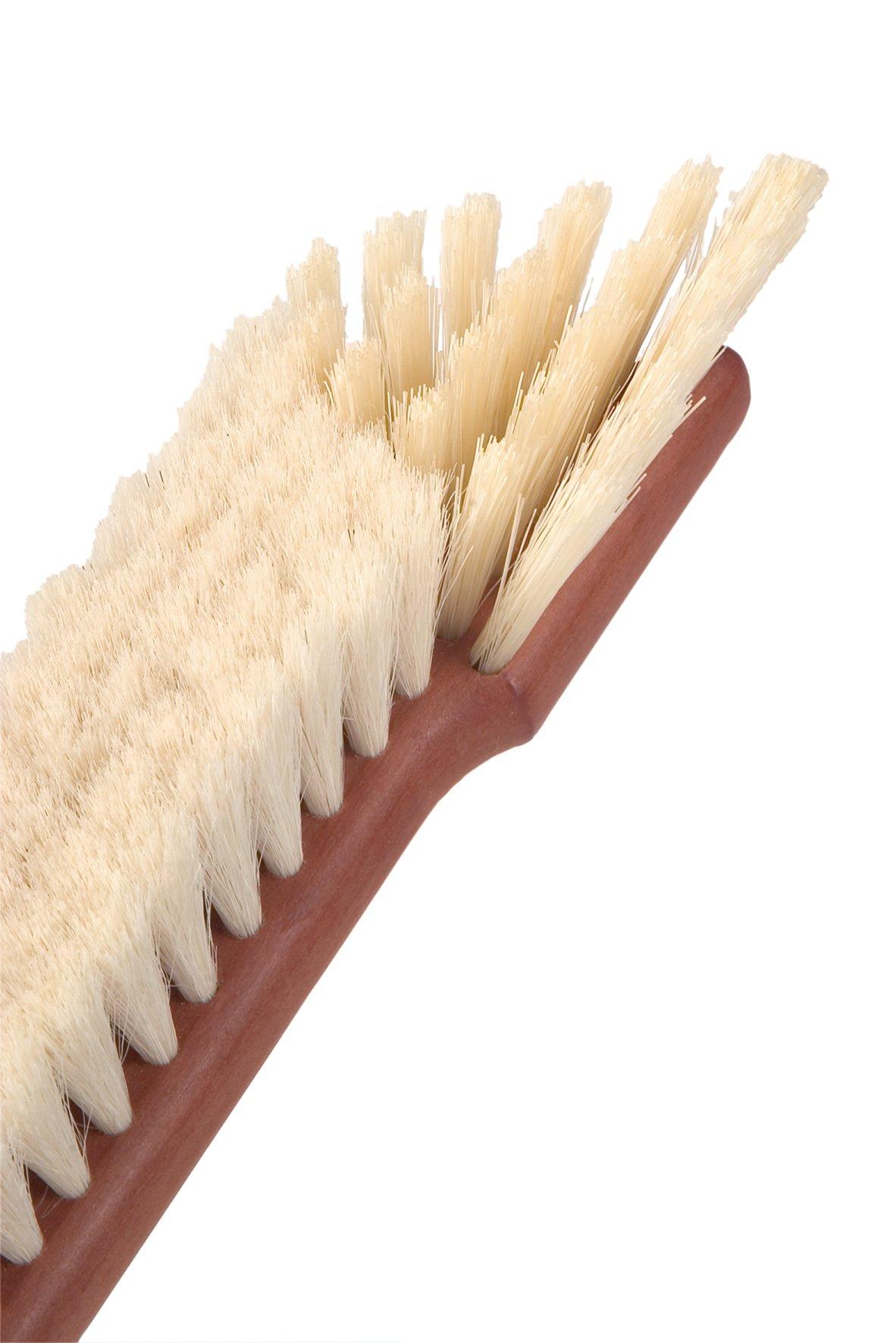 REDECKER Redecker Goat Hair/Natural Pig Bristle Book Brush with Oiled Pearwood Handle, 10-5/8-Inches