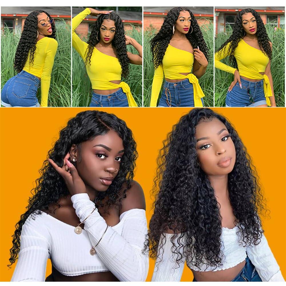 Kiss darling LASHES 3c Curly Microlinks Hair Extensions Human Hair Deep Kinky Curly Micro Loop Rings Human Hair Extensions Full Head for Women 100 Strands 100g Naturl Black 28 Inches