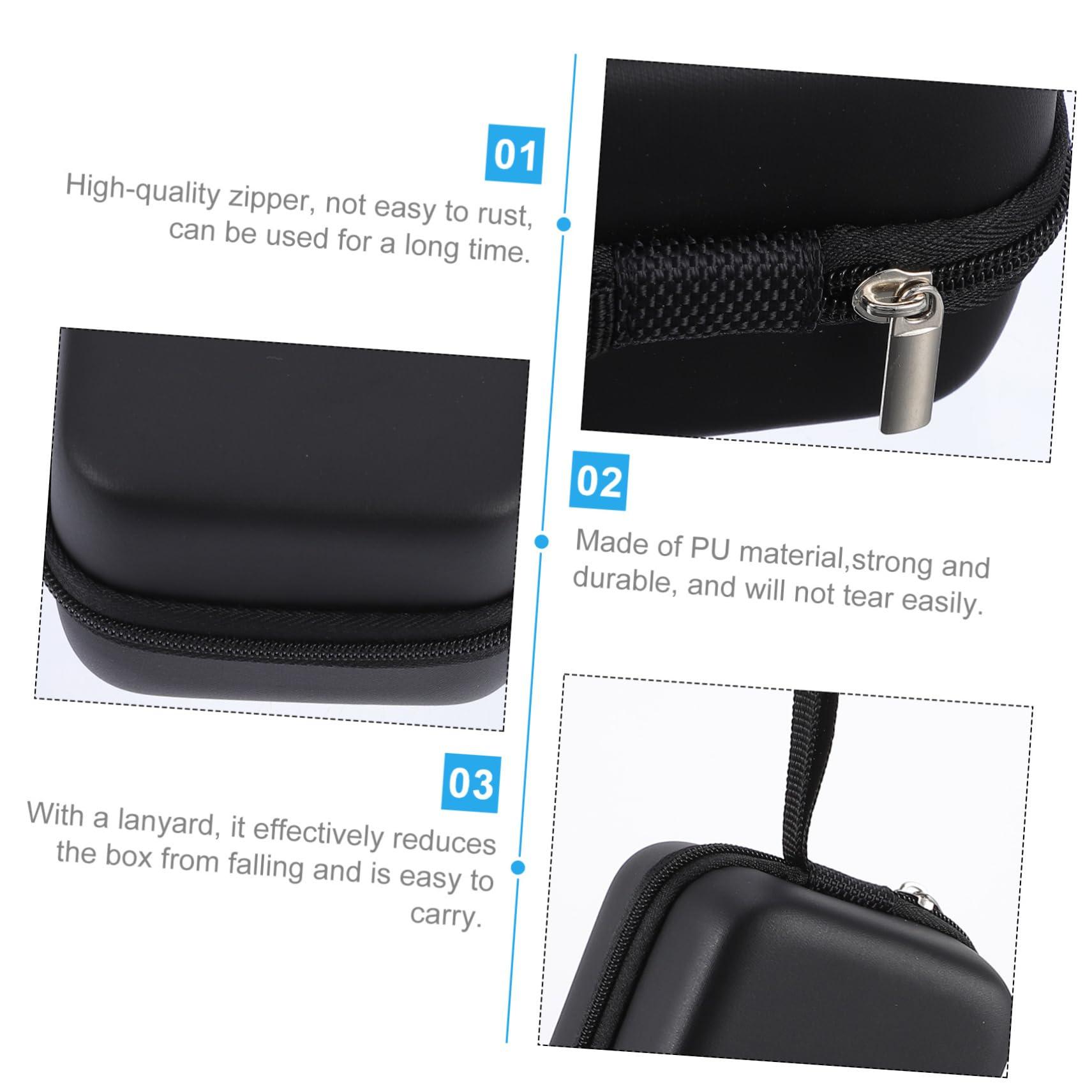 Outanaya Outanaya 1pc Essential Oil Bottle Storage Box Bottles Essential Oil Wall Organizer Diffuser Rod Oil Burner Camo Cauldron Essential Oil Carrying Case Deep Conditioner Reel Case Pole Pu Black