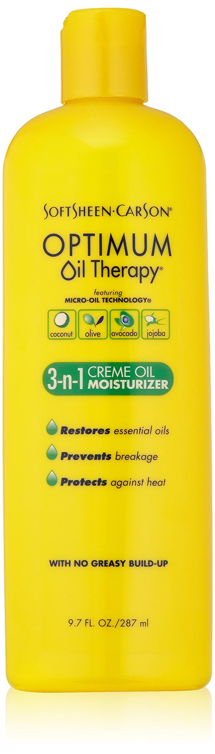 SoftSheen-Carson SoftSheen-Carson Optimum Oil Therapy ft; Micro-Oil Technology 3-in-1 Crme Oil Moisturizer, with Coconut Oil, Avocado Oil, Jojoba Oil and Olive Oil, Helps Moisturize, Nourish and Protect, 9.7 fl oz