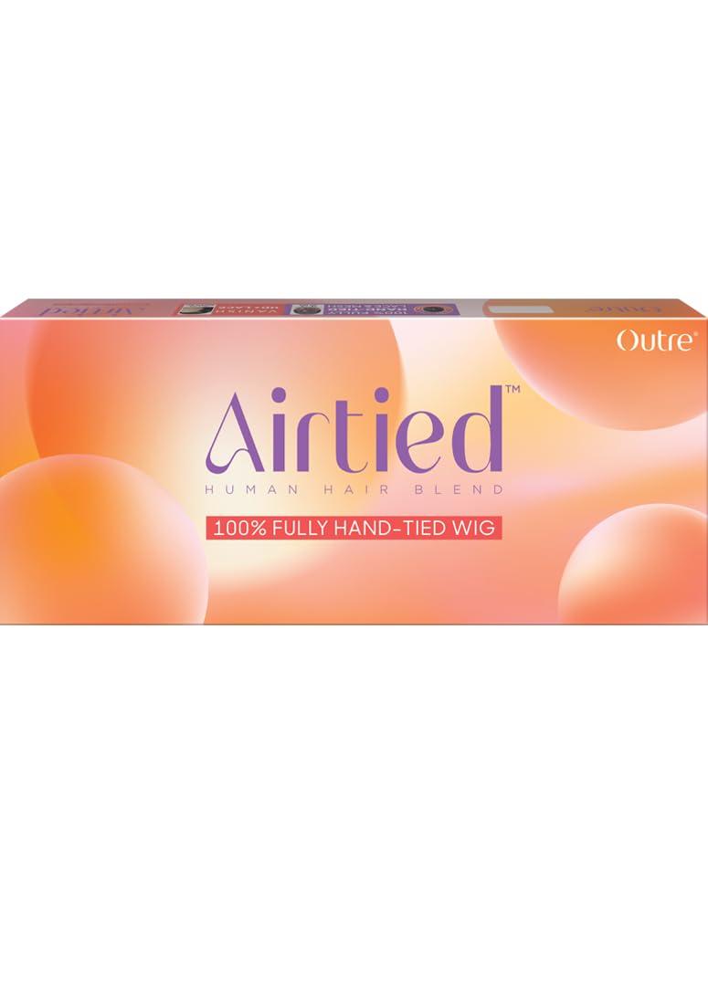 Outre Outre Airtied 100% Fully Hand-Tied Wig - Human Hair Blend - Glam Waves 28\" (2)