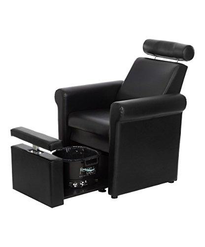 Buy-Rite Salon & Spa Equipment Buy-Rite Salon & Spa Equipment Mona Lisa Plumb Free Pedicure Chair - No Plumbing, Adjustable, Portable, Removable, Black, CHM-2320-5H-BLACK