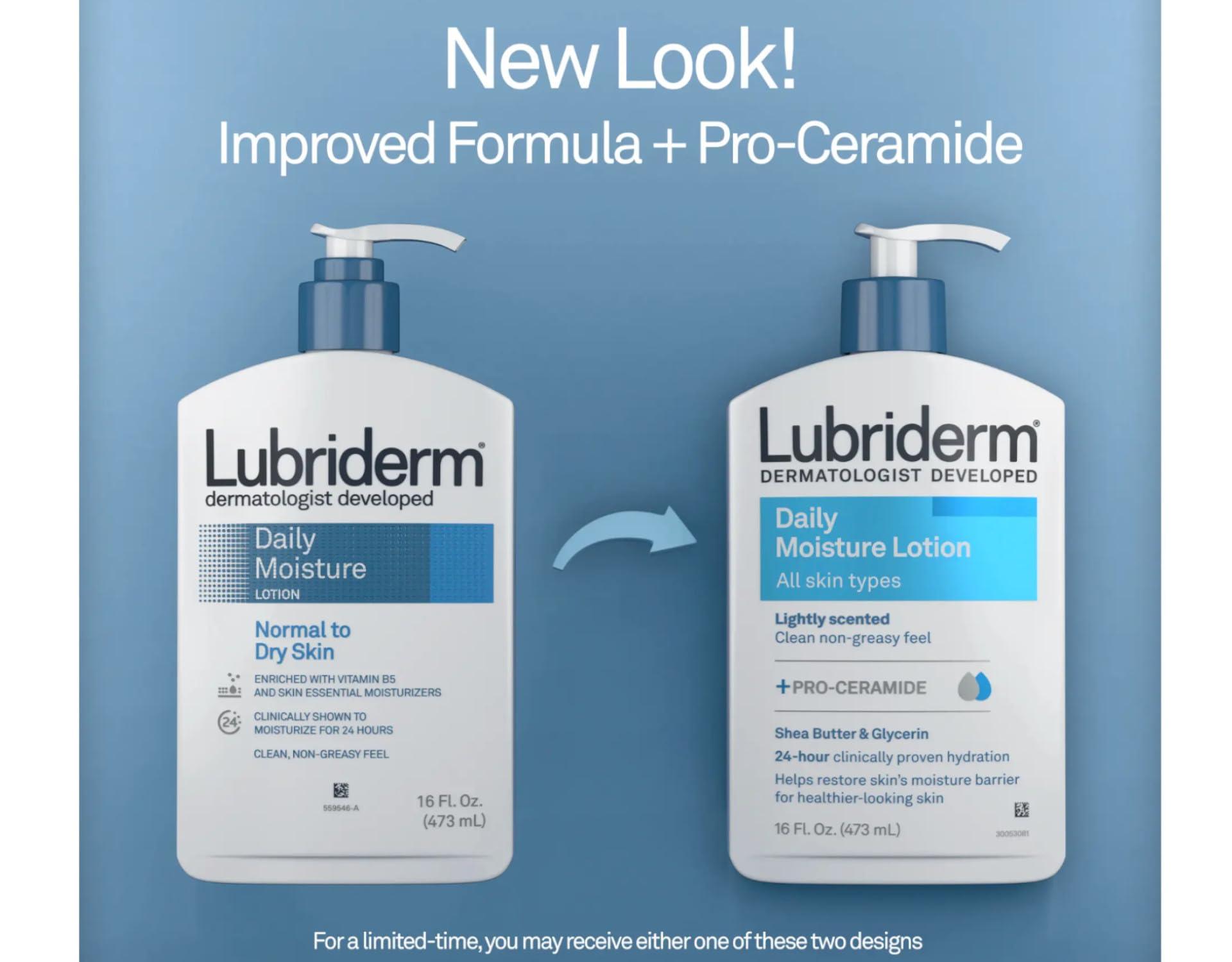 Lubriderm Lubriderm Daily Moisture Lotion, Lightly Scented 16 Fluid Ounces