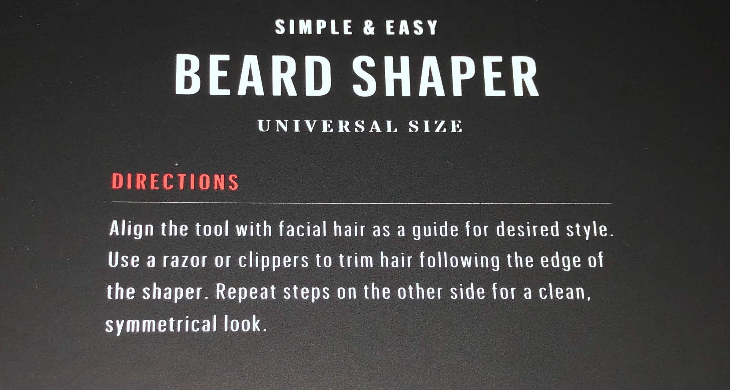 Body Prescriptions Men's Health – Beard Shaping Tool, Beard Liner with Combs- by Body Prescriptions