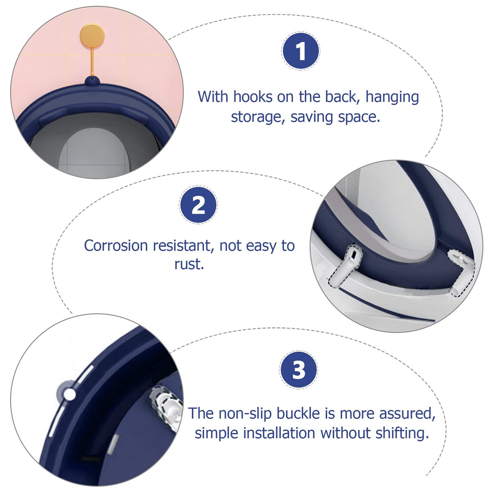 Healifty Healifty 1pc Toilet Seat Travel Toilet Potty Training Toilet Kids Portable Toilet Training Covers Potty Training Chair Potty Chairs for Boys Travel Potty Chair Toddler Large Training Set