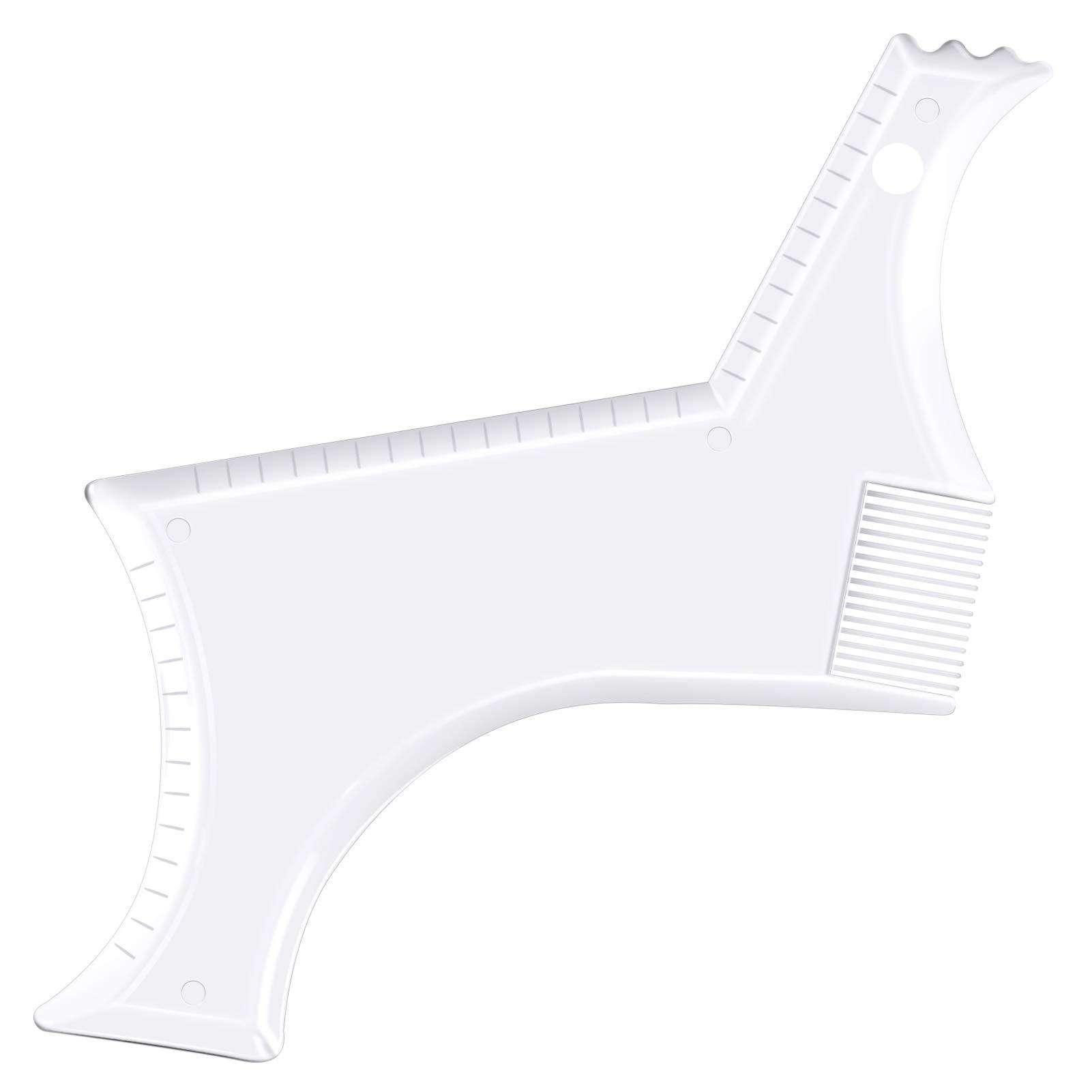 Kucheed Beard Shaping Tool Trimmers for Men, Kucheed Beard Shaper with Inbuilt Comb Cool Care Black Transparent, Beard & Mustache Trimmers Cut Buddy Beard Lineup Tool Styling Template Comb barber Accessories
