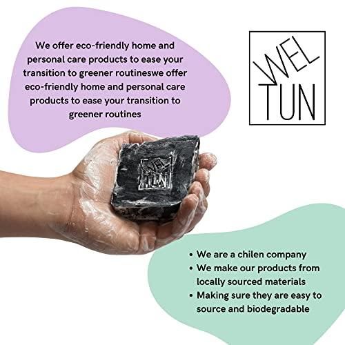 WELTUN WELTUN - Handmade Soaps Kit Full Detox - Oatmeal Face And Body Soap, Charcoal Body Soap, A Case And A Wooden Soap Dish 2 7.6 Ounce
