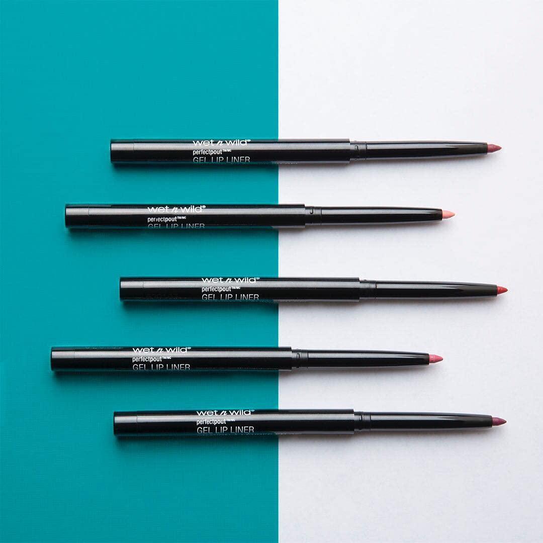 wet n wild wet n wild Lip Liner Perfect Pout Matte Retractable Gel Lip Liner Pencil, Red The Scene (Pack of 2)