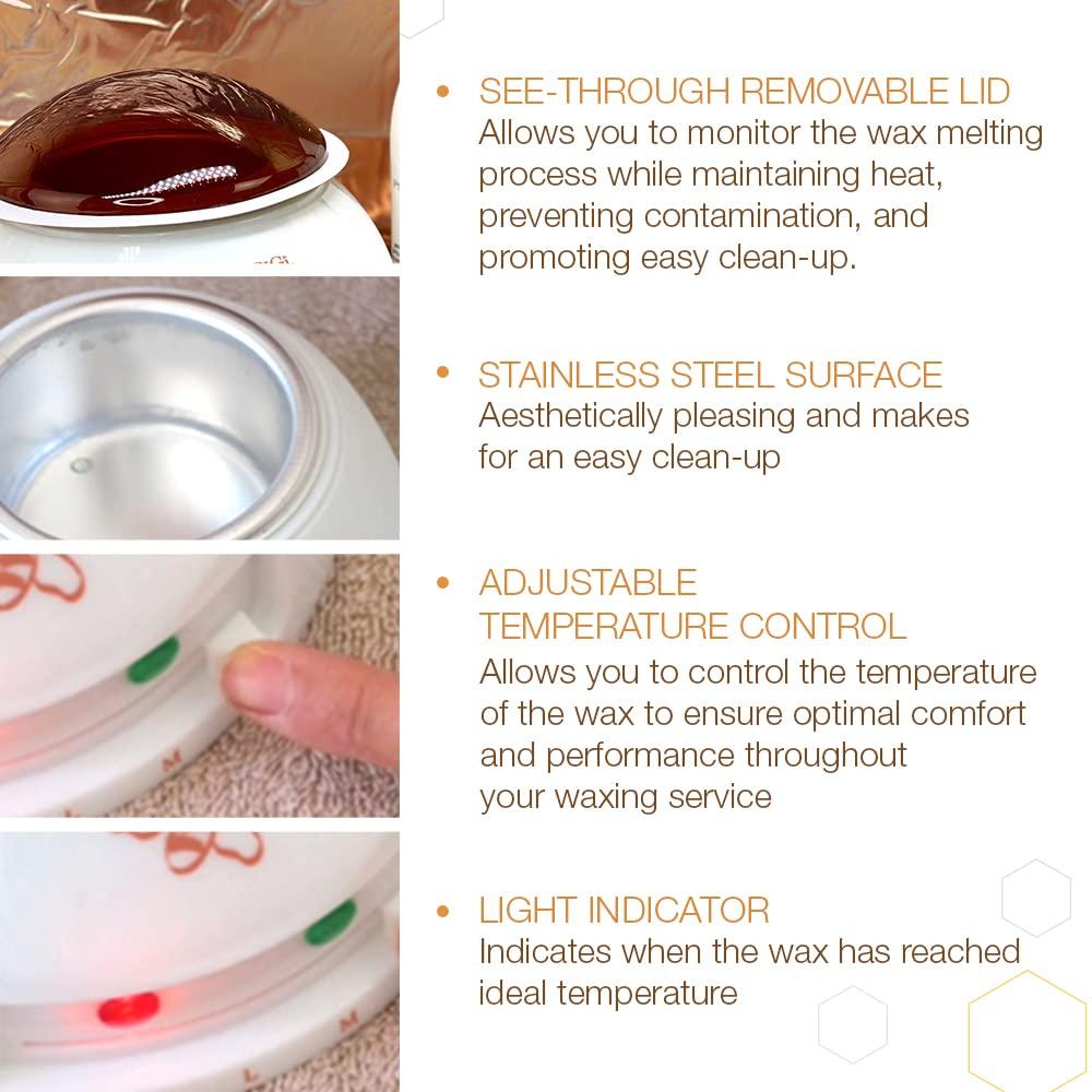 GiGi GiGi Hair Removal Wax Warmer, Multi-Purpose Warmer with Adjustable Temperature Control, for 14 oz. Wax Can