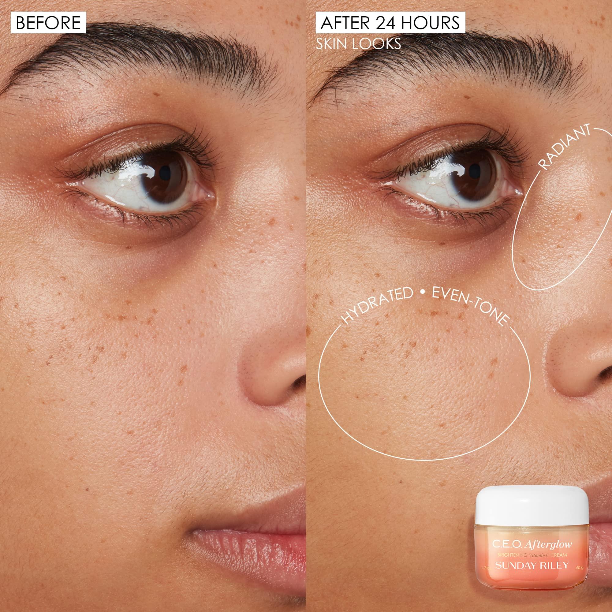 Sunday Riley C.E.O. Afterglow Brightening Vitamin C Gel Cream I Lightweight Firming Hydration