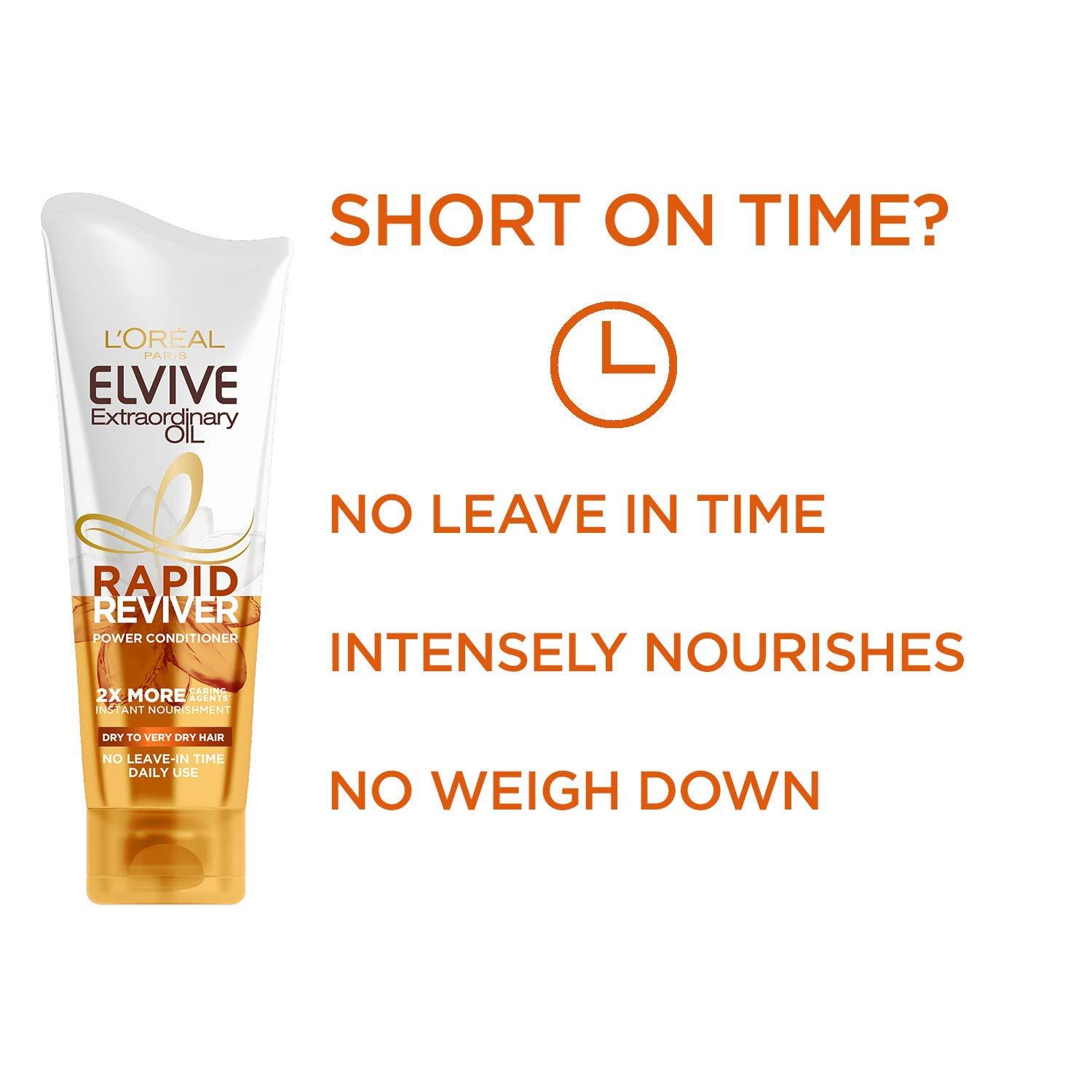 Elvive Haircare L\'Oreal Paris Elvive Extraordinary Oil Rapid Reviver Dry Hair Power Conditioner 180ml