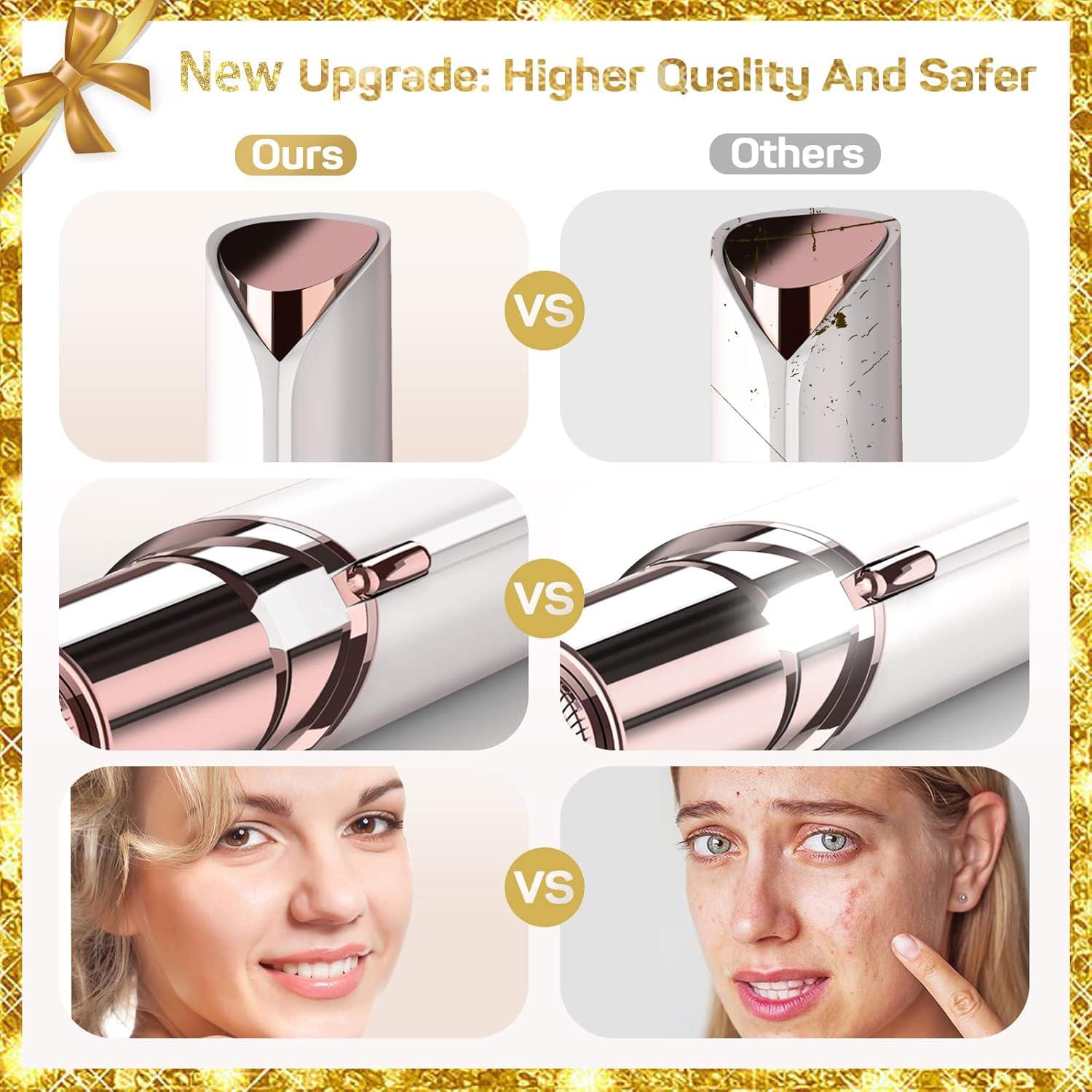 gurelax gurelax Facial Hair Removal for Women(with 2 x Replacement Heads) Facial Hair Remover, Hair Removal Device, Best Gift for Mom/Wife/Girlfriend