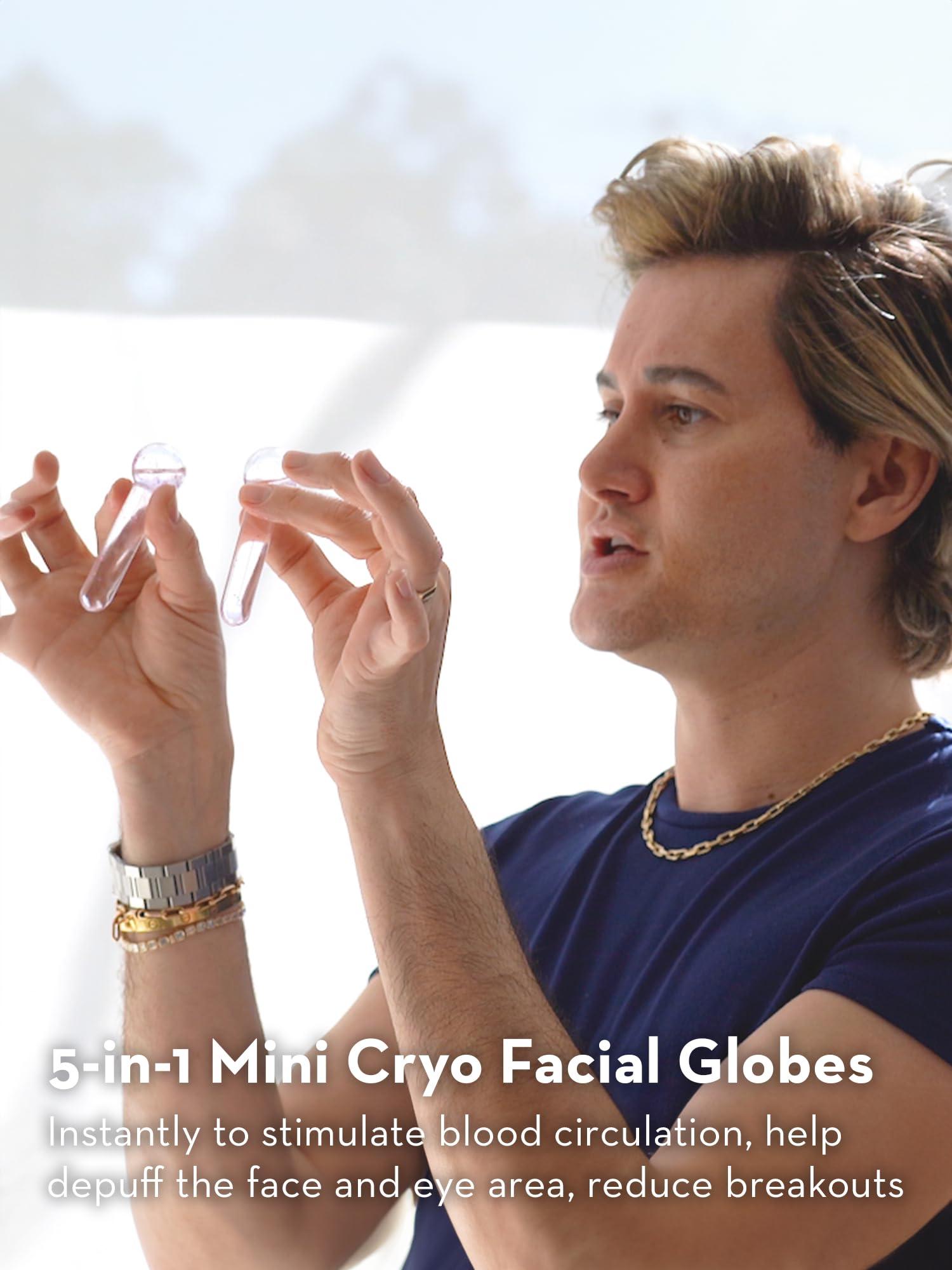 SONAGE Sonage Baby Frioz Facial Ice Globes: Cryotherapy Tool for Cooling Facial Massage | Puffiness & Redness Relief