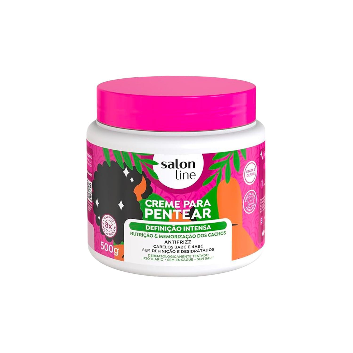 Salon Line Salon Line - Linha Creme para Pentear - Definicao Intensa 500 Gr - (Combing Cream - Intense Definition Net 17.64 Oz)
