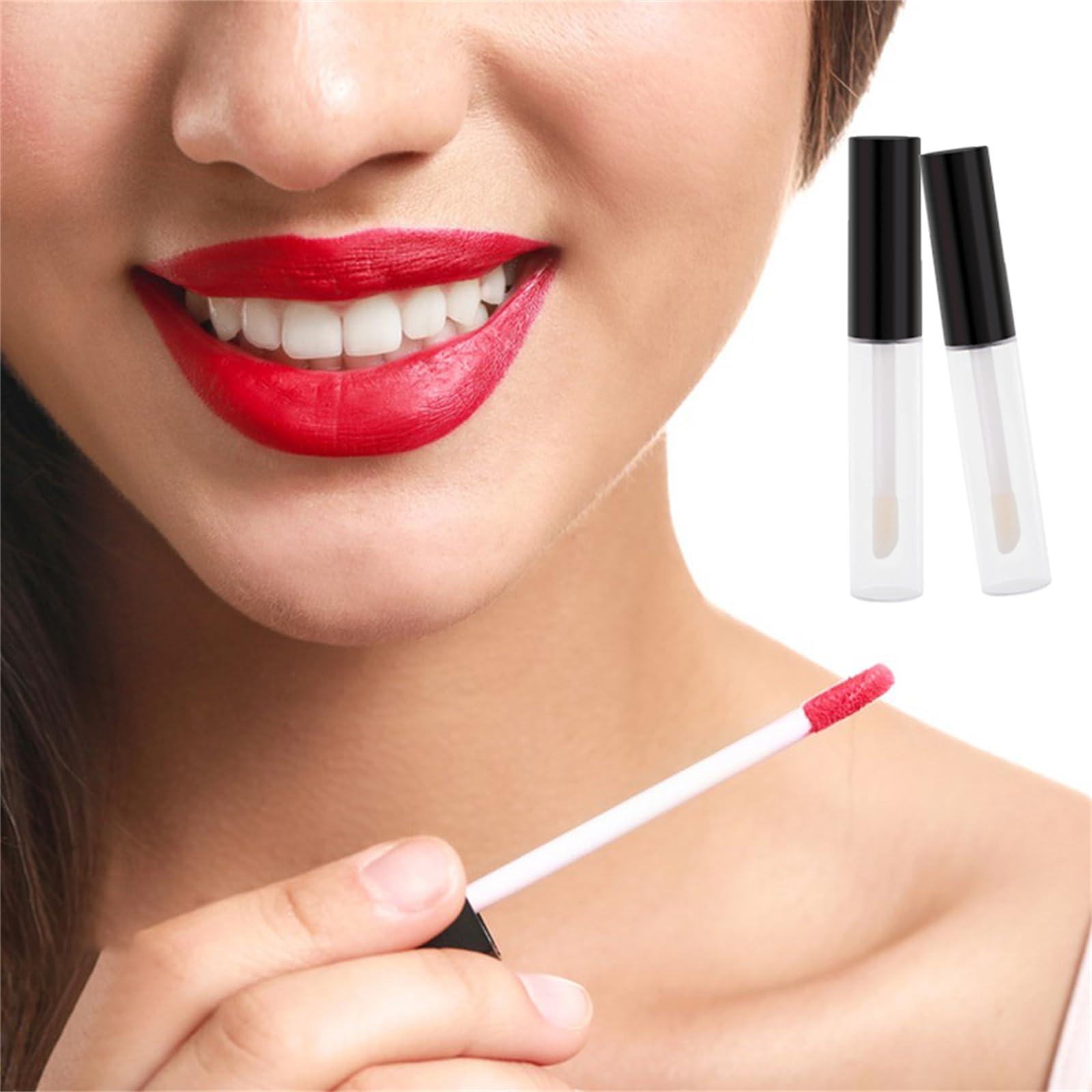 Koconh Empty Mascara Tube And Wand Glass, 3pcs Glass Mascara Tubes Empty For Castor Oil, 10ml Eyeliner Tube And Lip Gloss Tubes (Black+Pink)