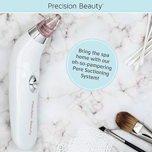 Precision Beauty Deep Cleaning Pore Suctioning System Blackhead Remover Vacuum by Precision Beauty | Blemish & Blackhead Removal Tool | Pampering Home Facial Treatment