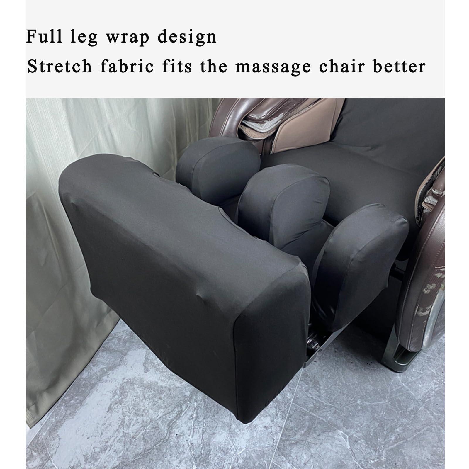 PHASFBJ PHASFBJ Zero Gravity Massage Chair Cover, Ultra Soft Stretch Fabric Full Body Shiatsu Massage Chair Protective Cover Pet Protector Removable Shield Dust Covers,Brown,Whole Body
