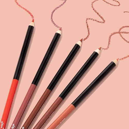 wet n wild wet n wild Lip Liner Pencil Color Icon Lip Color Makeup, Dark Brown Chestnut (Pack of 2)