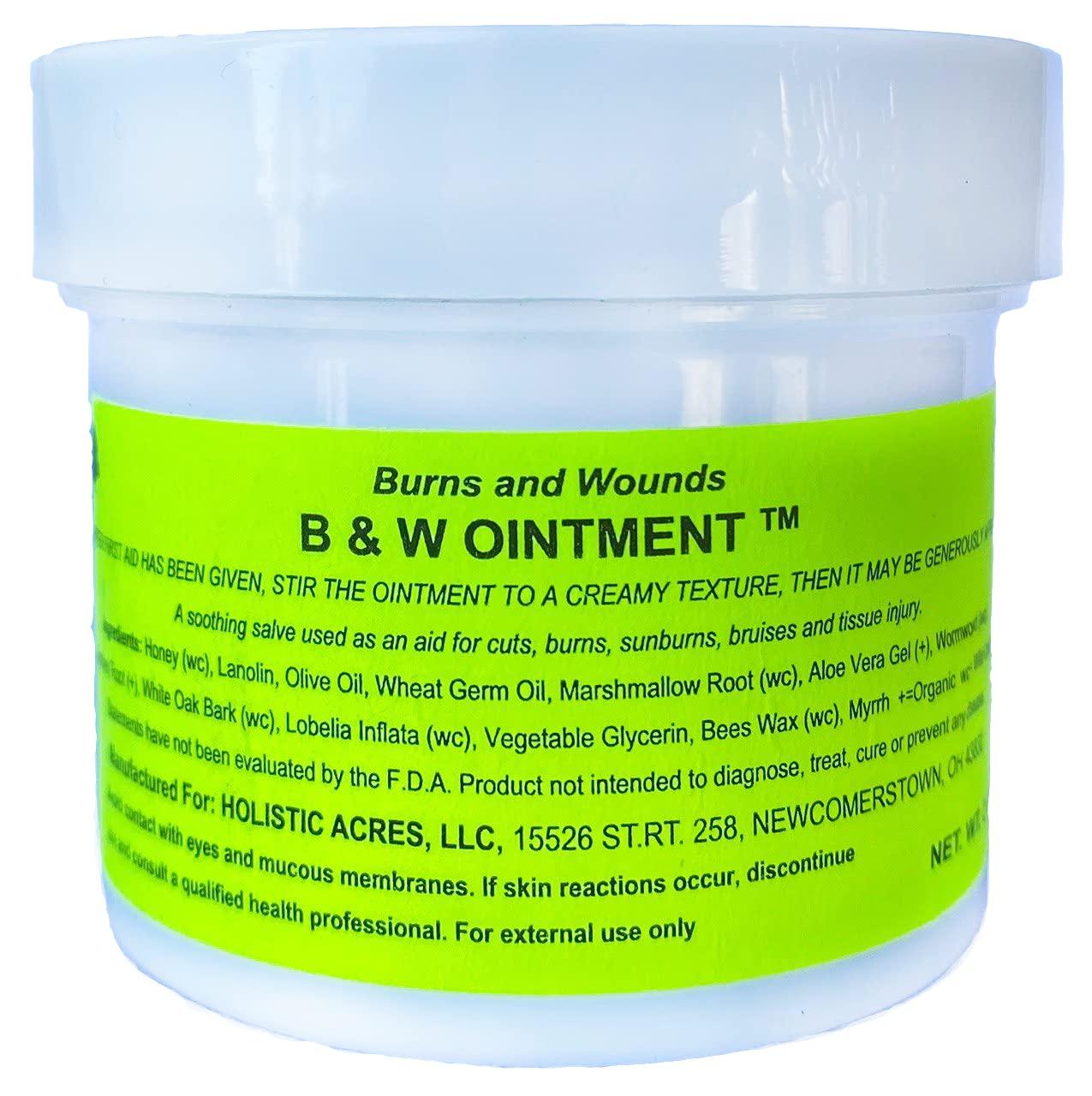 Konvalia Naturals Konvalia Naturals B&W Ointment - Burn and Wound Ointment - Amish Made Burn Salve - 1 OZ