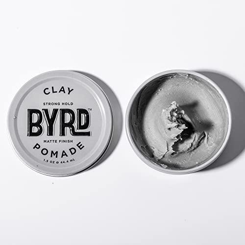 BYRD Hairdo Products BYRD Hair Clay Pomade – Strong Hold, Ultra Matte Finish, Add Volume and Sculpt to All Hair Types, 3.35 Oz