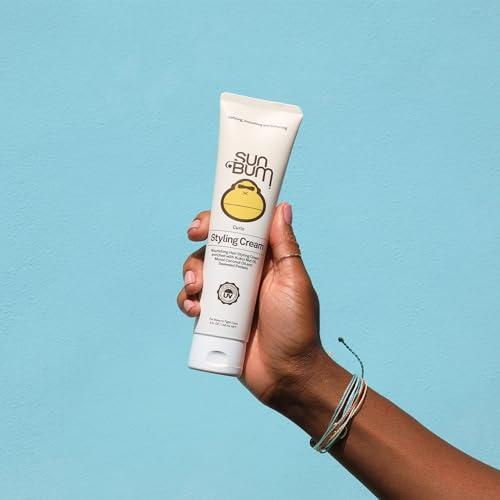 Sun Bum Sun Bum Curls Styling Cream | Vegan and Cruelty Free Moisturizing Hair Treatment for Wavy and Curly Hair | 5 oz