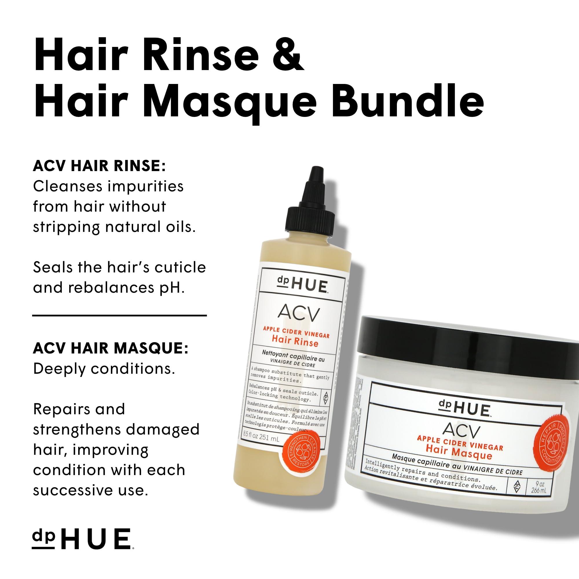 dpHUE dpHUE Apple Cider Vinegar Hair Rinse (2 oz) and Hair Masque (9 oz) - Helps Soothe Dry Scalps & Activate Healthy Hair Growth