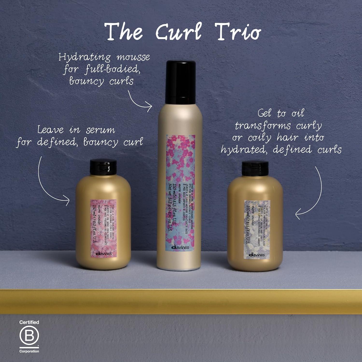 Davines Davines This Is A Curl Moisturizing Mousse, Volumizing, Paraben Free Formula For Bouncy And Defined Curls And Waves, 8.53 Fl. Oz.