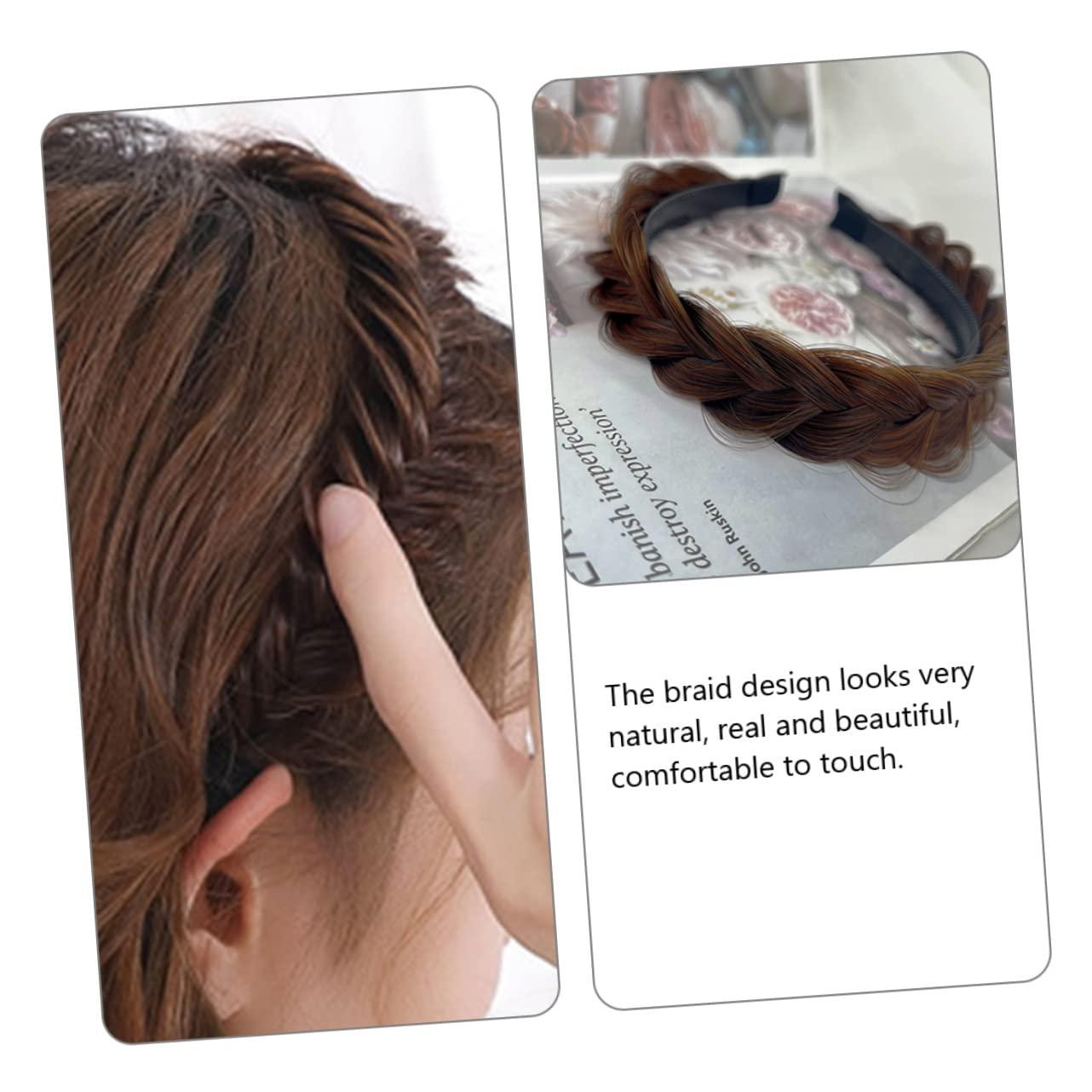 Beaupretty Beaupretty 6 pcs accessories hair crochet braids for black women non-slip wig Twist girls headbands to weave braid hair accessories hair accessories braided wig headband Headband girl loose