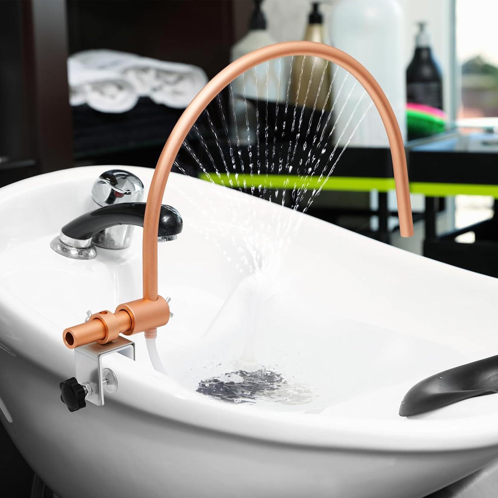 OUOQNUE OUOQNUE Water Circulation Rack, Portable Head Spa Equipment Frame Waterfall, 180Water Circulation Design, Head Spa Water Outlet, with Pump Salon Shower Head