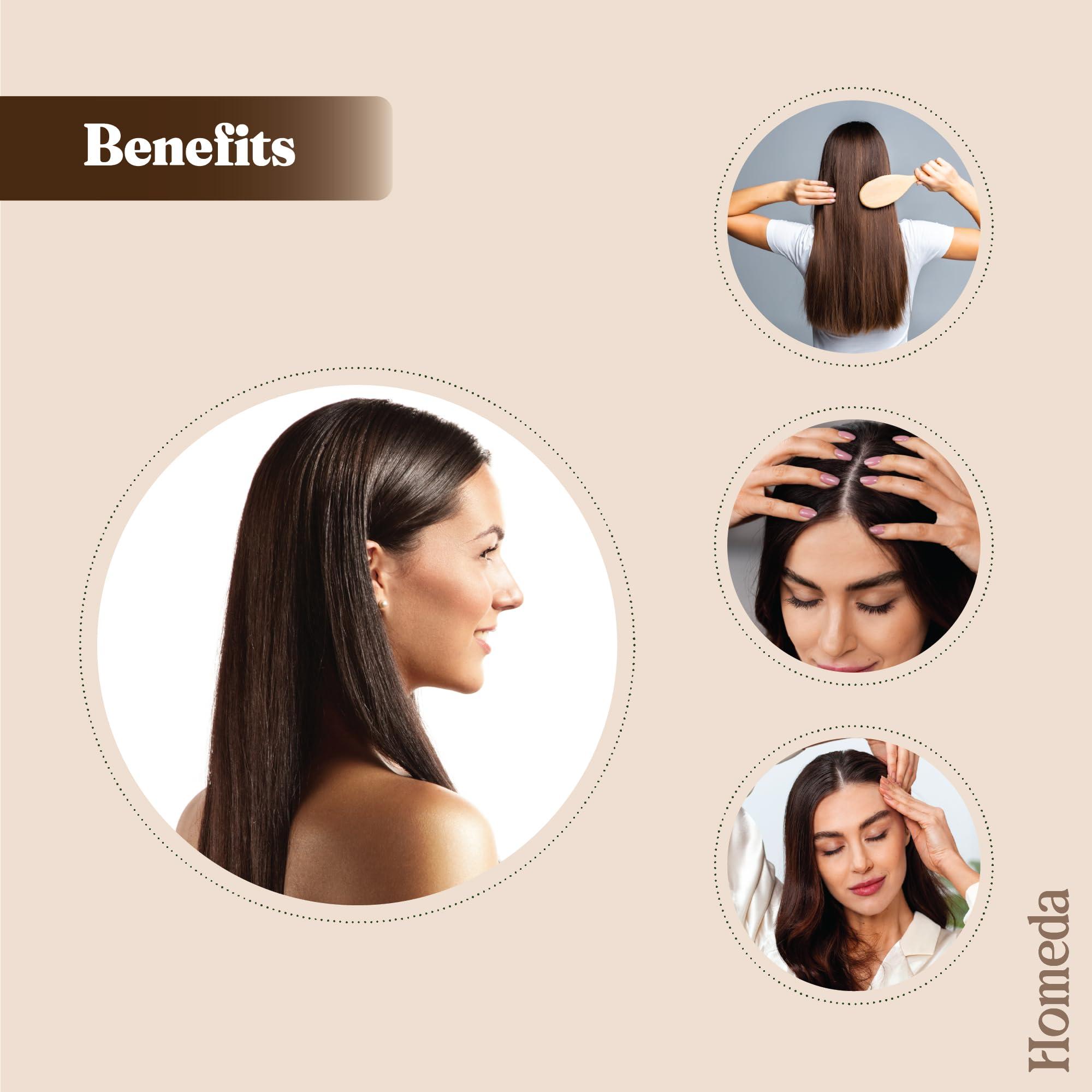 Shudh Online Herbal Hair Mask Powder Combo, Indian Ayurvedic Herbal Powder for Hair Growth (8.8oz, 250g), Organic Bhringraj, Hibiscus, Shikakai, Reetha, Amla Shampoo (1.76oz each)