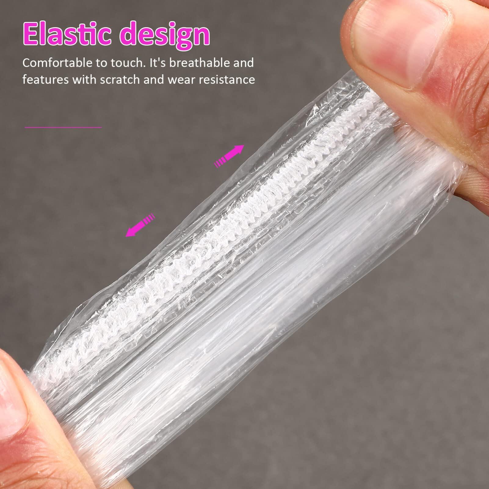 Healvian Healvian 2 Pairs Shower Cap Hair Dye Ear Protector Hair Dye Ear Covers Disposable Ear Protector Ear Caps for Shower Hairdressing Ear Protector Protective Case Take a Bath Plastic