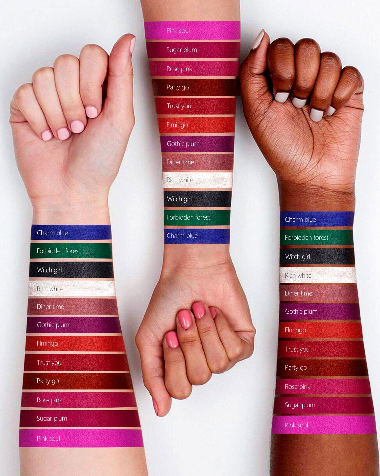 MAKI YIKA MAKI YIKA 3Pcs Matte Liquid Lipstick Set, Purple Plum Pink Lipstick Long Lasting Smudge Proof Non Transfer Lip Makeup (Purple+Plum+Pink)