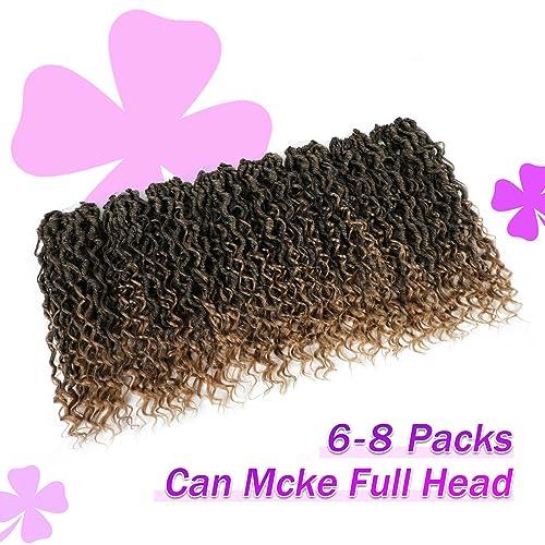 AMELI Goddess Locs Crochet Hair 8Packs New Goddess Faux Locs Crochet Hair for Black Women River Locs Crochet Hair with Curly Ends (12inch(pack of 8), T27)