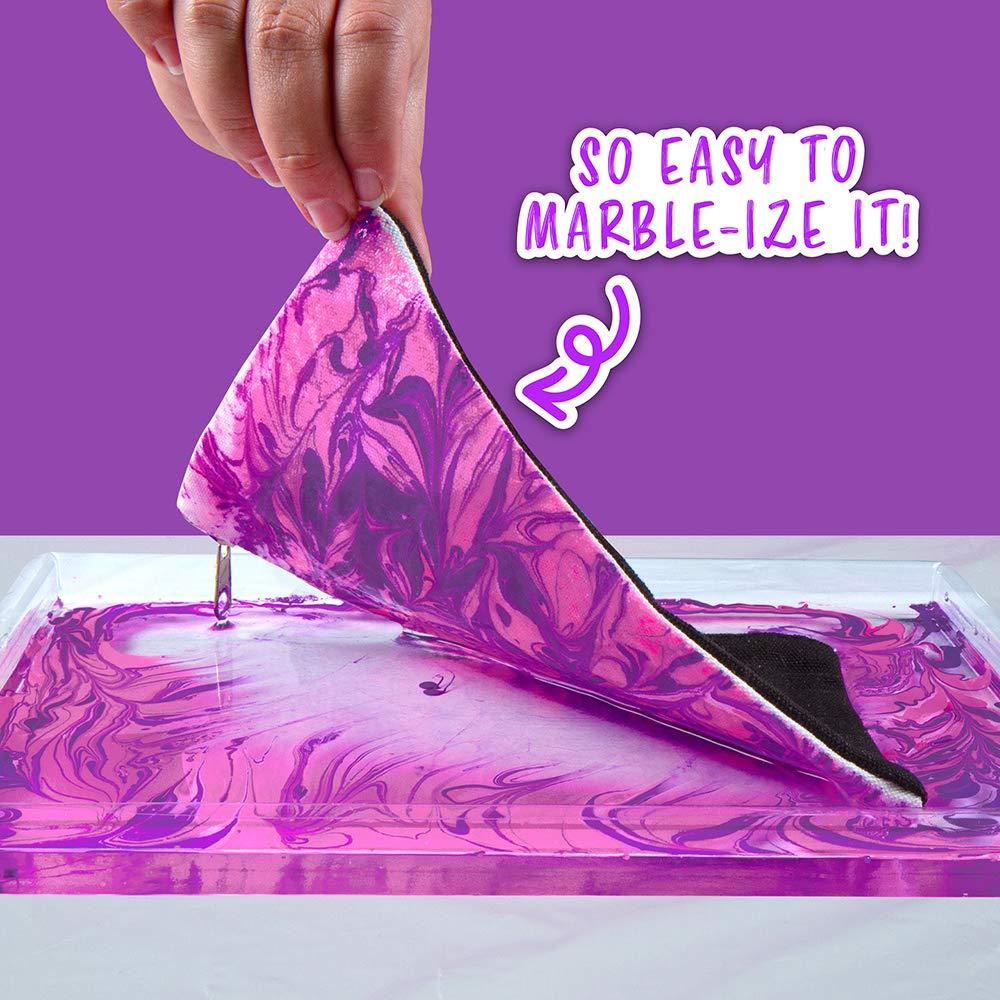 Fashion Angels Fashion Angels Marble Dye Kit 12714, DIY Tie Dye Marbling Paint Kit for Kids with 2 Zippered Pouches, Swirling Tool, Recommended for Ages 8 And Up