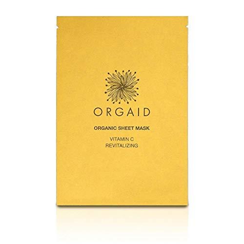 ORGAID ORGAID Organic Sheet Mask | Made in USA (Vitamin C & Revitalizing, pack of 4)