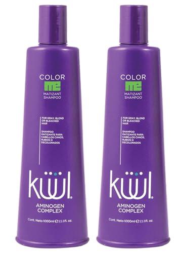 Kuul Color Kuul Matizant Shampoo 33.8 FL OZ each (2 PACK) 2 (dos Matizador para cabello rubio)