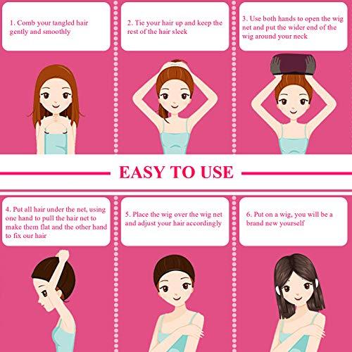 EBOOT eboot 3 Pack Wig Caps (Neutral Beige, Light Brown and Black Mesh)