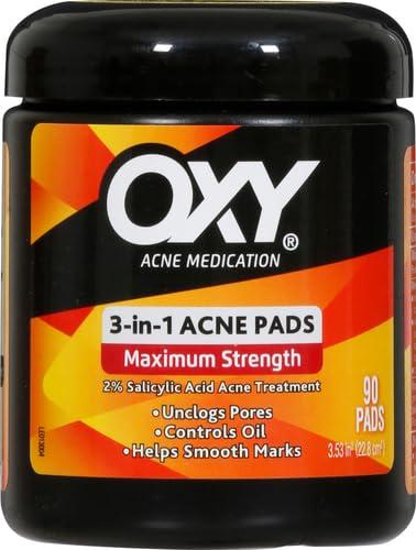 Oxy Oxy Maximum Action 3-In-1 Treatment Pads, 90 Count, Packaging may vary (Pack of 2)