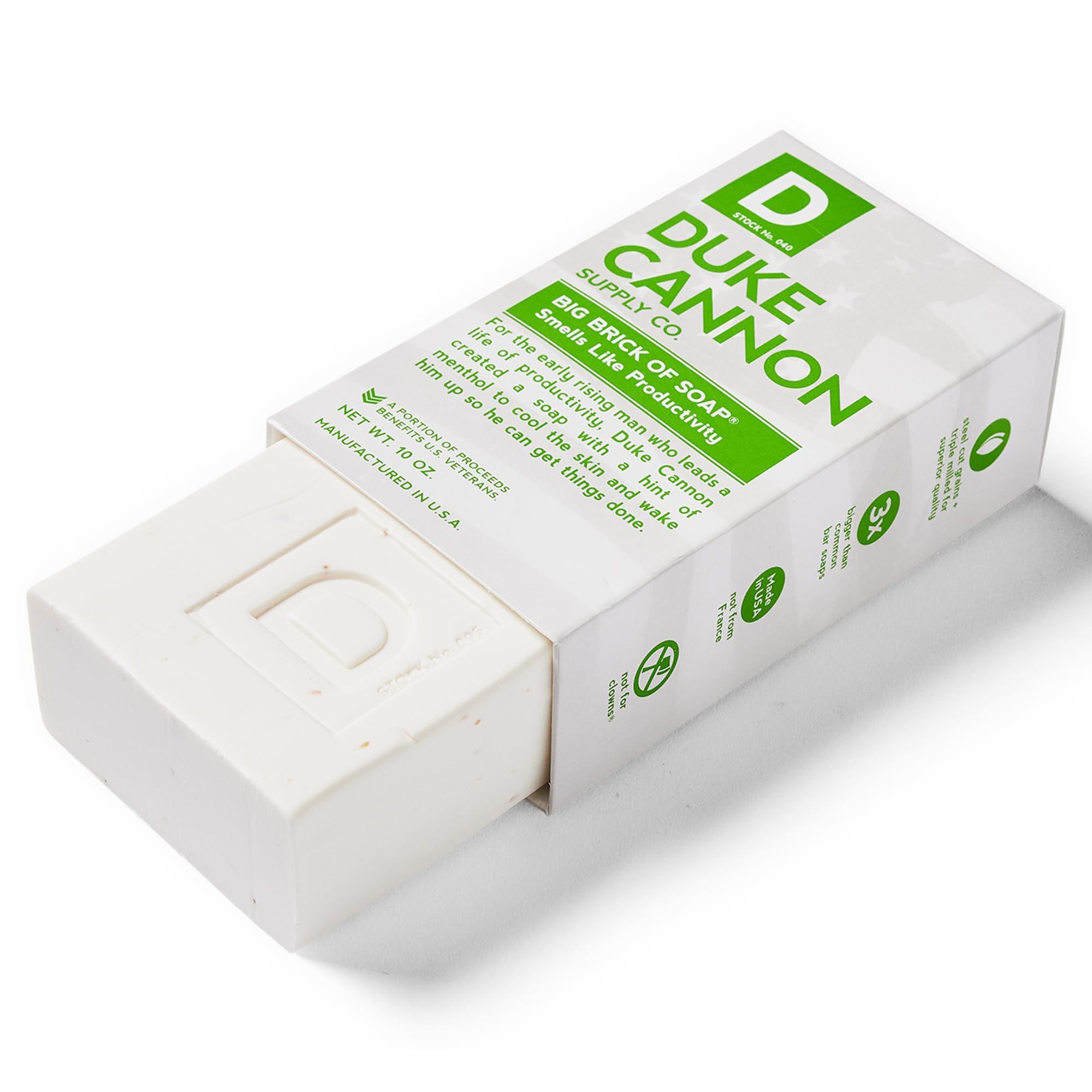 Duke Cannon Supply Co. Duke Cannon Supply Co. Big Brick of Soap Bar for Men, Productivity - Extra Large, All Skin Types, 10 oz. (Pack of 6)