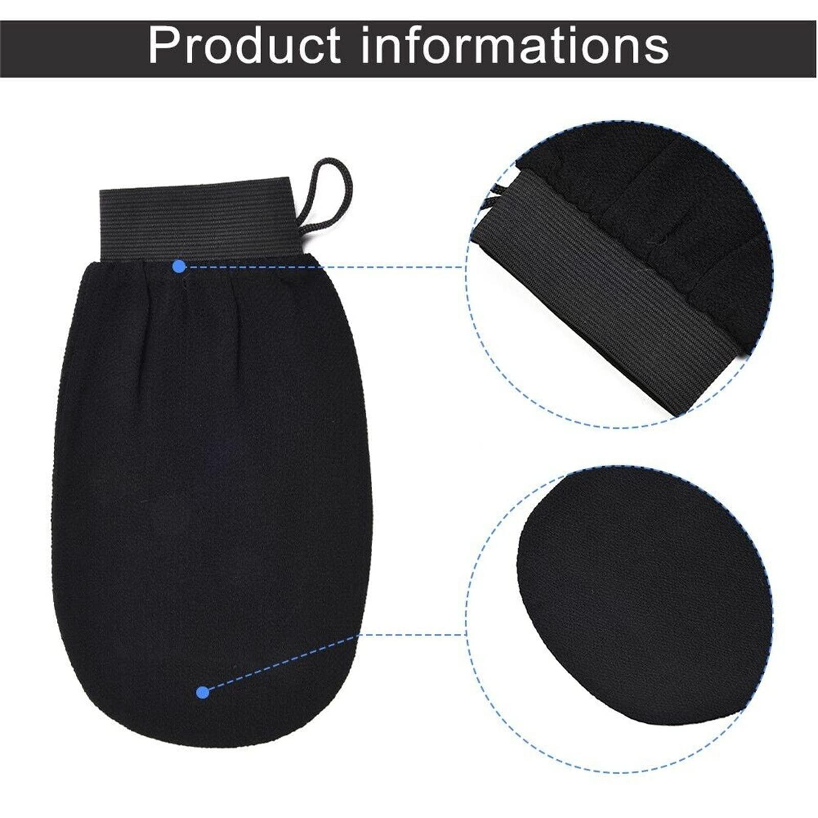 TYGHBN CheekyGlo Exfoliating Glove, Cheekyglo Silk Exfoliating Mitt, CheekyGlo Glove, CheekyGlo Exfoliating, Exfoliating Mitts for Dead Skin Remove (C)