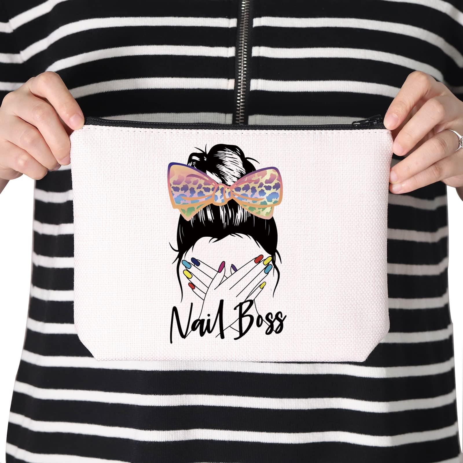 TSOTMO TSOTMO Nail Technician Gift Zipper Pouch Makeup Bag