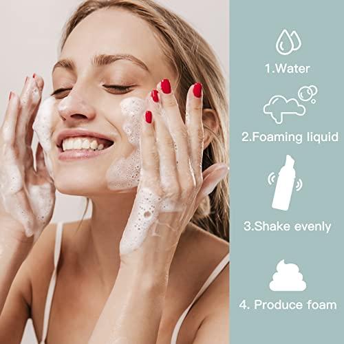 owlyee 2oz Foam Pump Bottle (30PCS) Empty Travel Foaming Dispenser for Hand Soap, Lash Cleanser, Shampoo (60ml, Clear