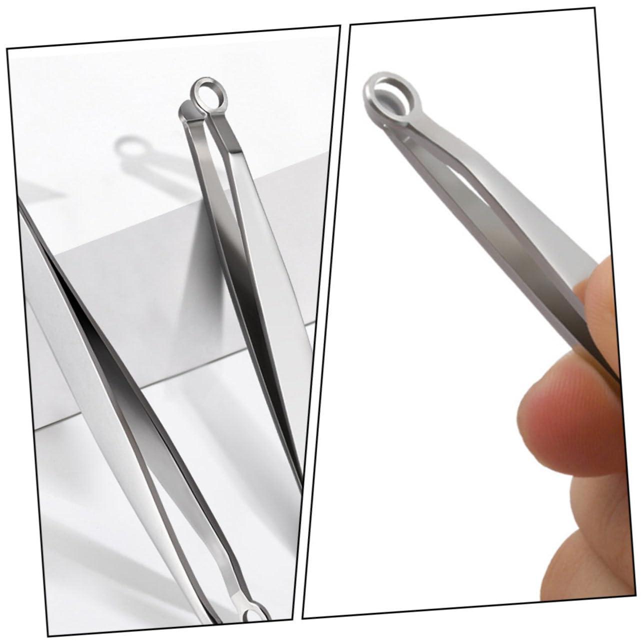 Hemoton Hemoton 4 Pcs Nose Hair Scissors Nasal Hair Clip Remover Stainless Steel Tweezer Nose Hair Trimmer Nose Hair Clip Nose Hair Tweezer Nasal Hair Cutter Beard Trimmer Tool Leg Hair Trimmer