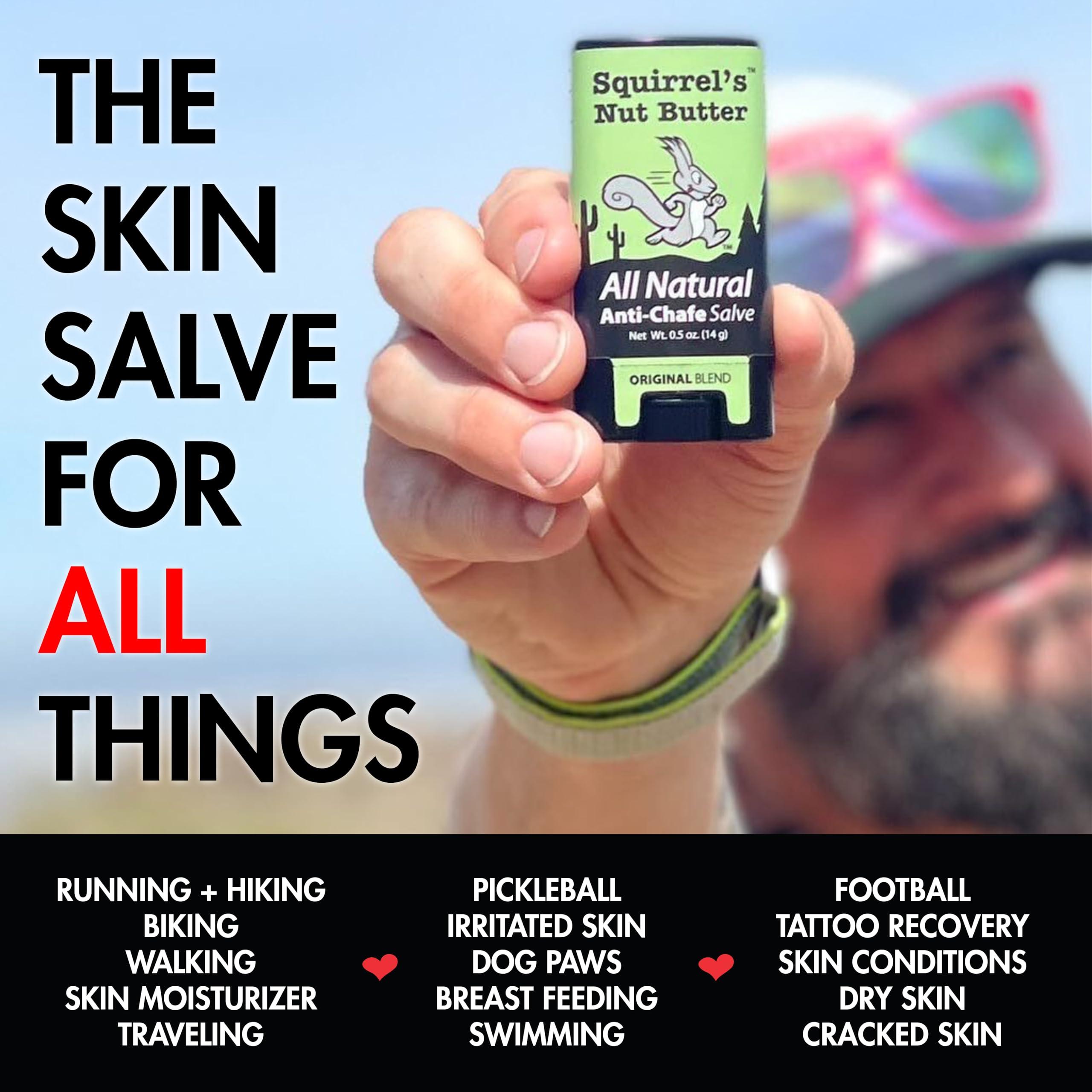 Squirrel's Nut Butter Squirrel's Nut Butter All Natural Anti Chafe Salve, Stick Applicator, 1.7 oz